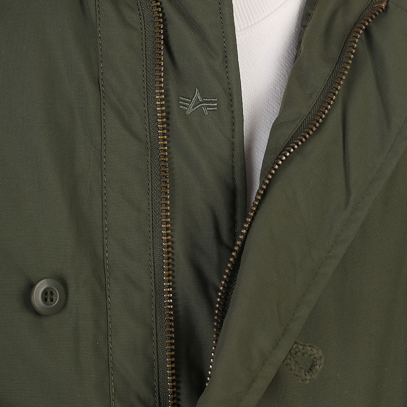 мужская зеленая куртка Alpha Industries Deck Jacket MJD51500C1 dark green - цена, описание, фото 6